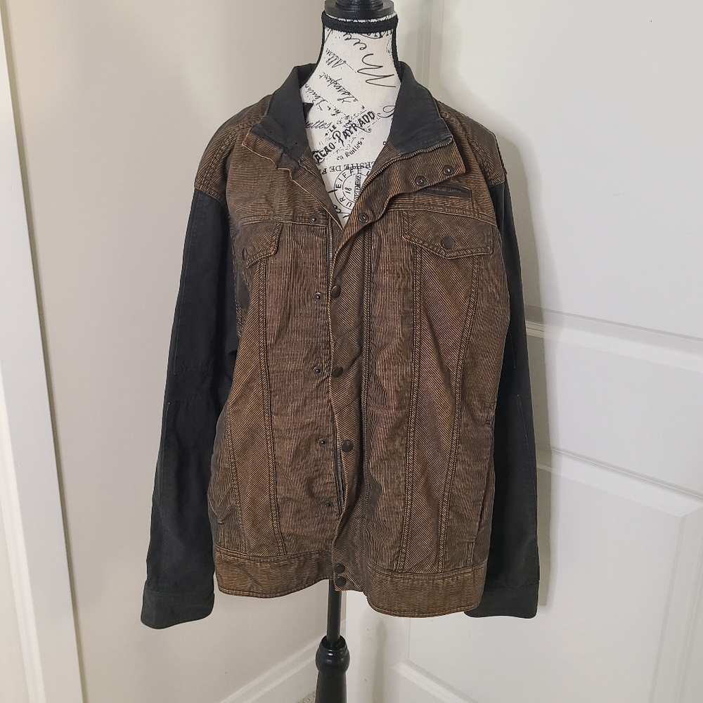 Dime City Men's Cordury Brown Jacket Size XL